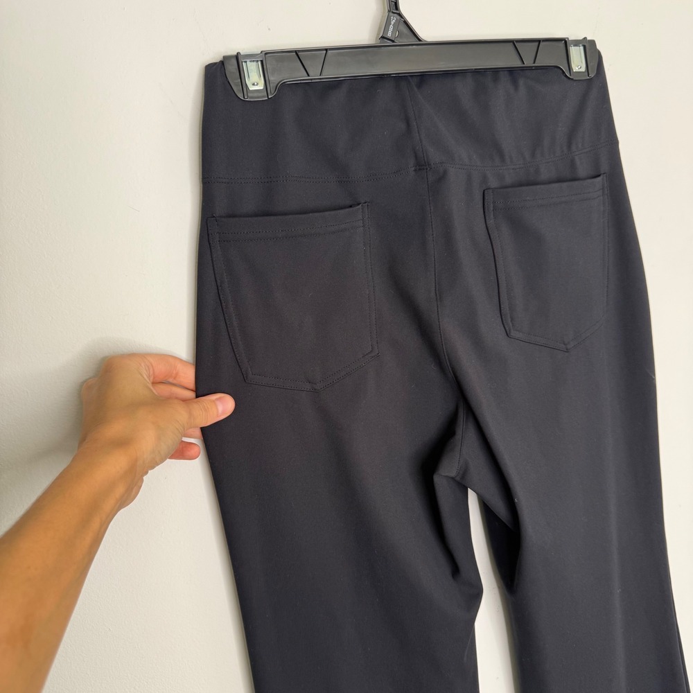 Halara Black High Waisted Flare Pants Workwear Stretch Small Regular - Picture 7 of 8